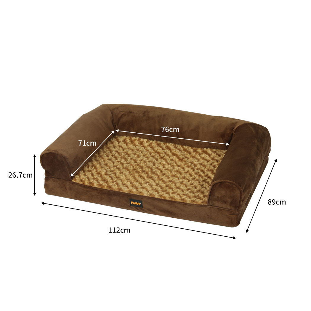 Pet Bed Sofa Dog Bedding Soft Warm XL Blue X-Large