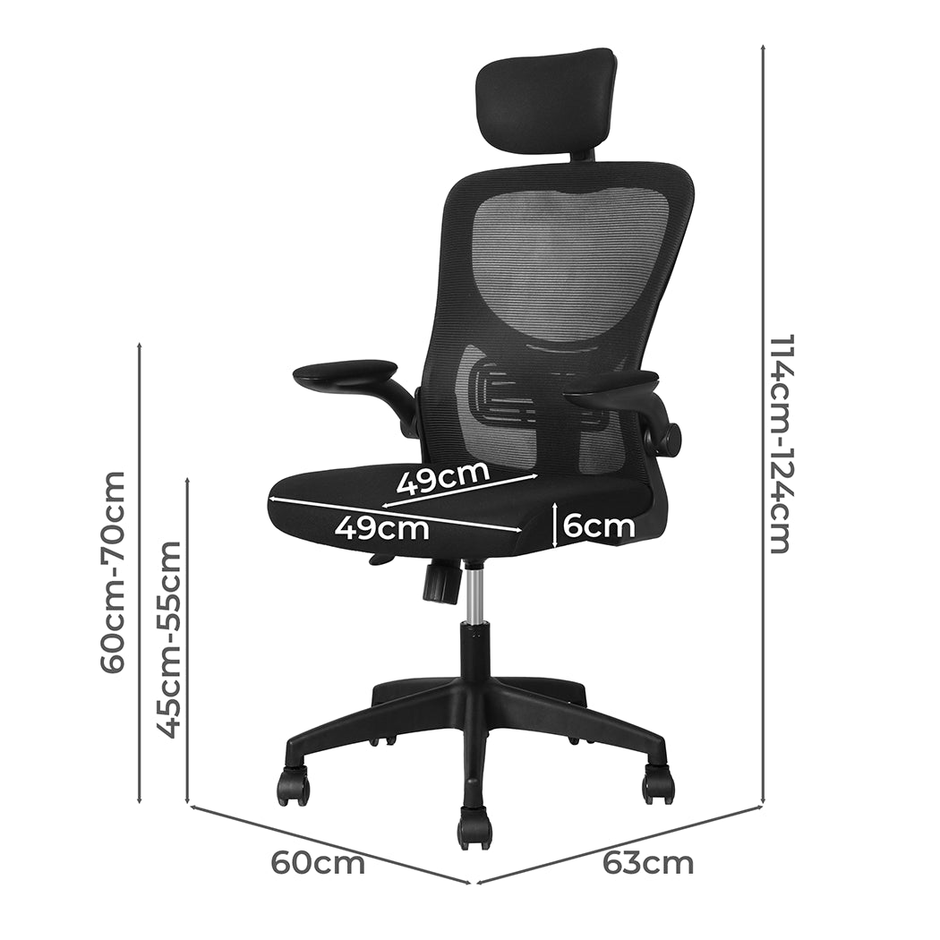 Mesh Office Chair Ergonomic 60x63x114cm