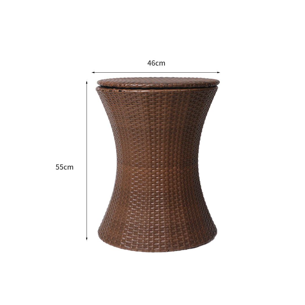 Cooler Ice Bucket Table Bar Outdoor Brown | SC9 id