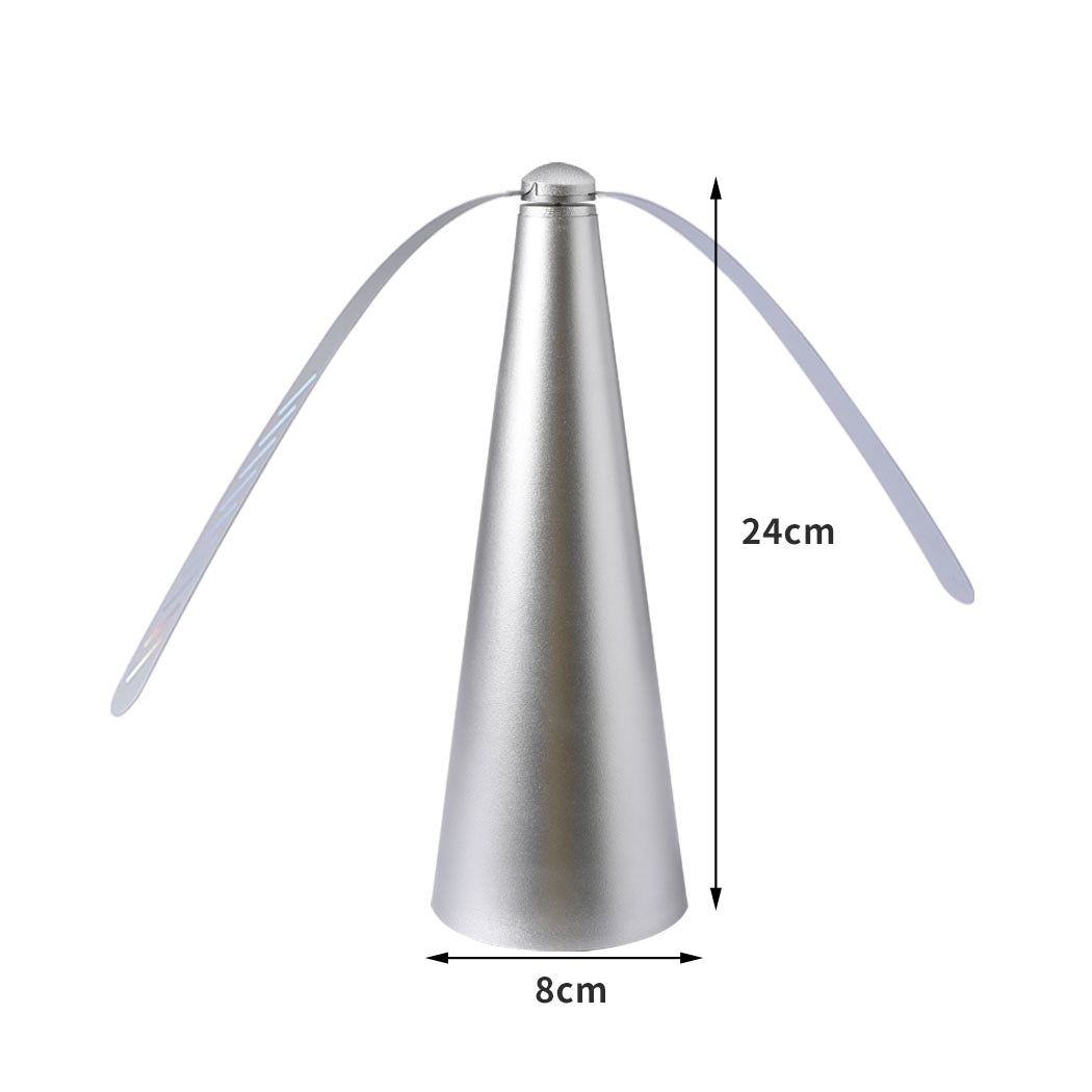 Fly Free Repellent Fan Fly Trap Entertaining Hook Indoor Outdoor Home Silver/Rose gold | SC2 id