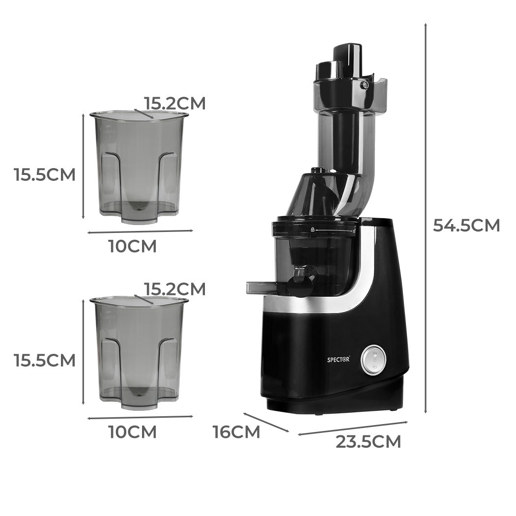 id4 - Luxury Slow Juicer Cold Press Whole Black  Wood Finish Classic