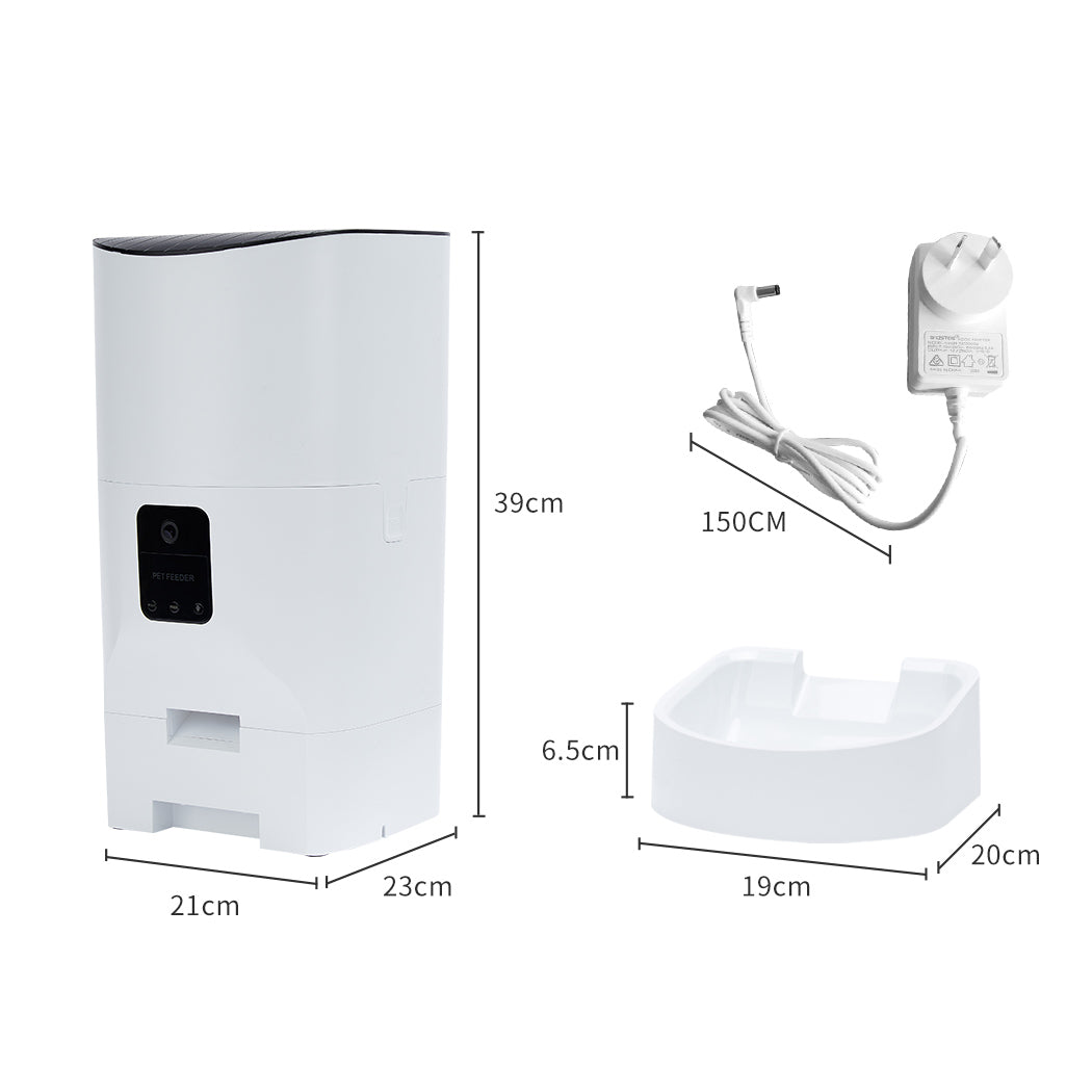 9L Auto Pet Feeder Automatic Camera | Portable Remote Bowl