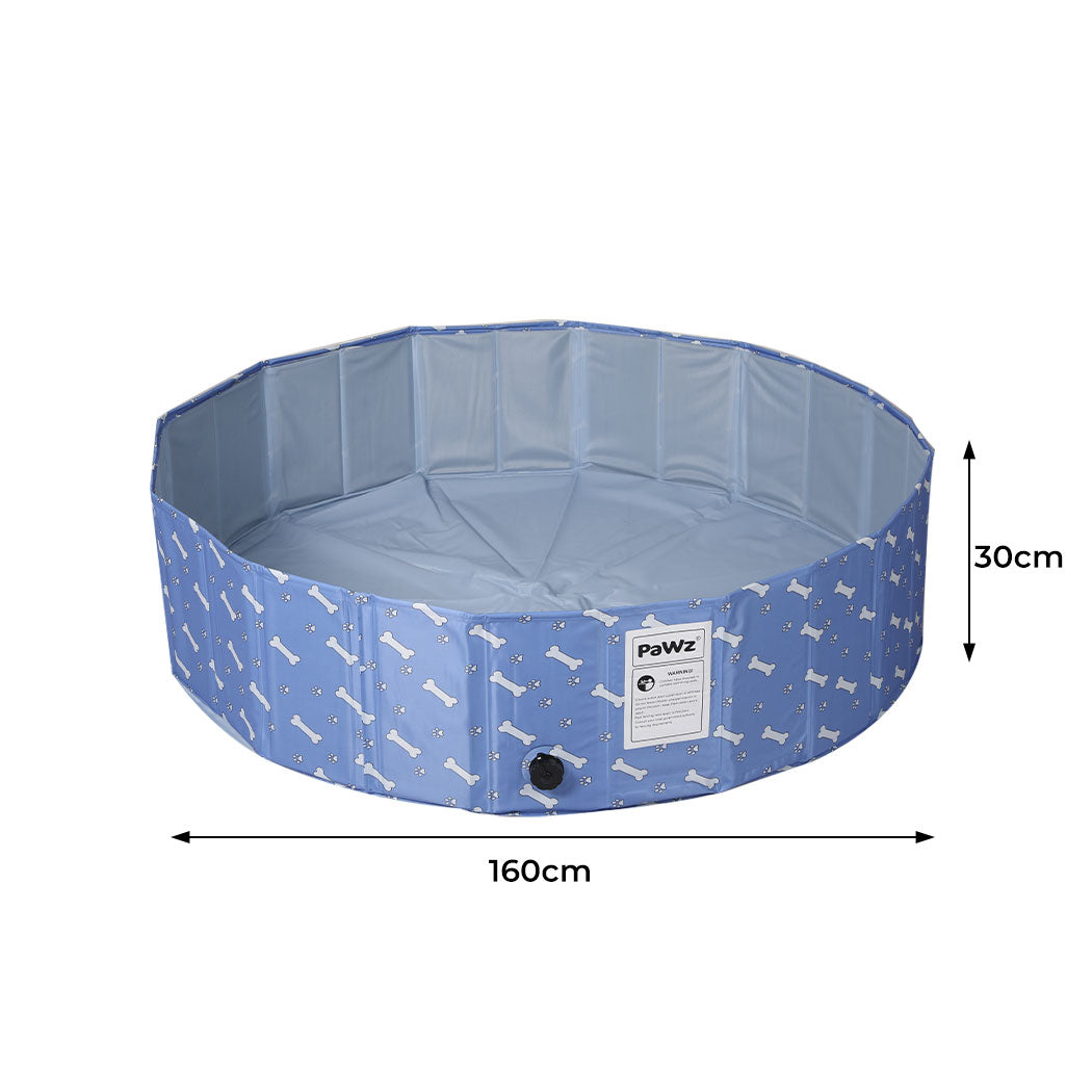 Heavy-duty Pet Swimming Pool Kids Dog Cat Washing Bathtub-Blue