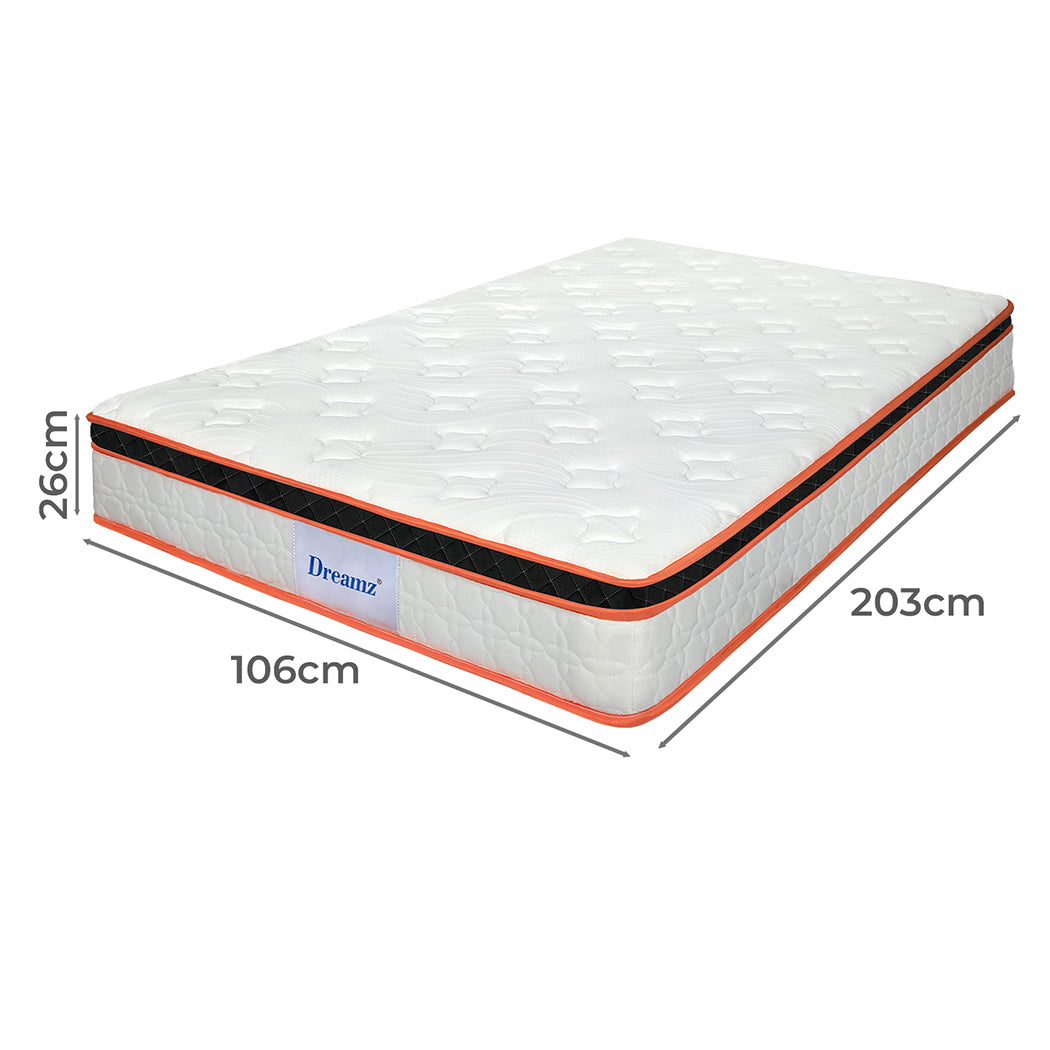 King Single Mattress 7 Zone Support 203x106x26cm