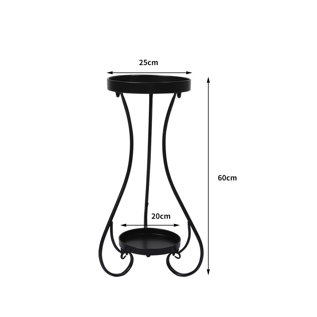 Plant Stand 2 Tiers Outdoor Indoor - Medium