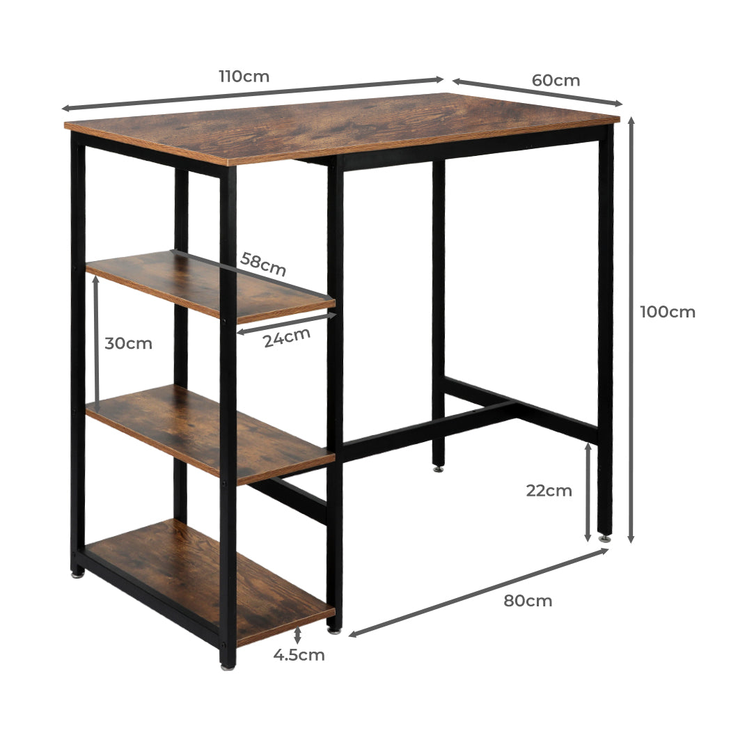 Modern High Bar Table Pub Industrial  High Back Support Classic, id11&12