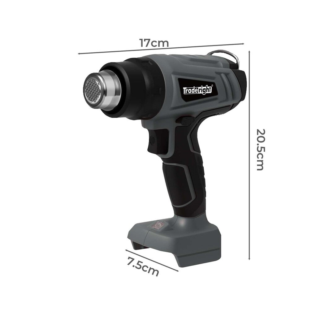 Cordless Heat Gun Kit 500°C 17x7.5x20.5cm