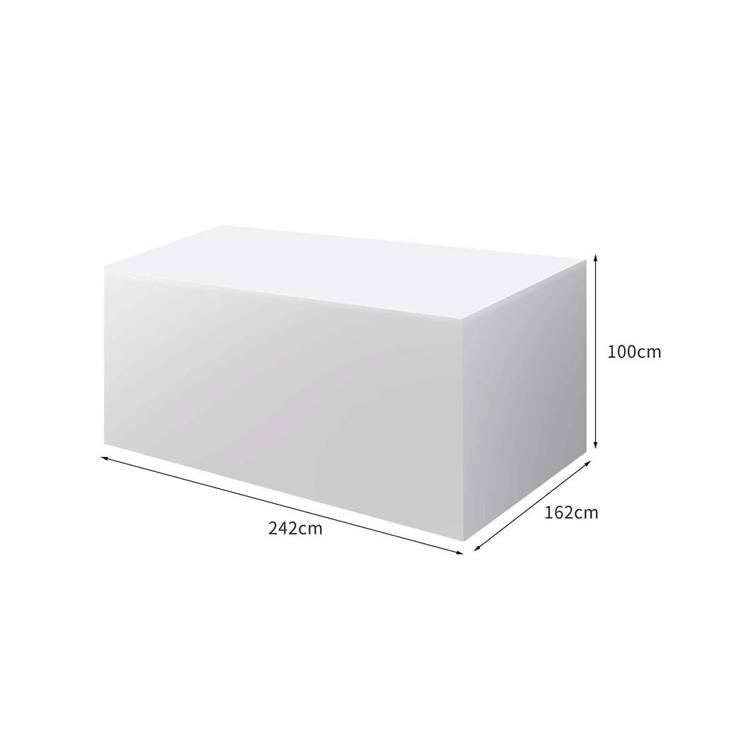 id2&3 - Contemporary Outdoor Furniture Cover Waterproof Silver 30cm Extension