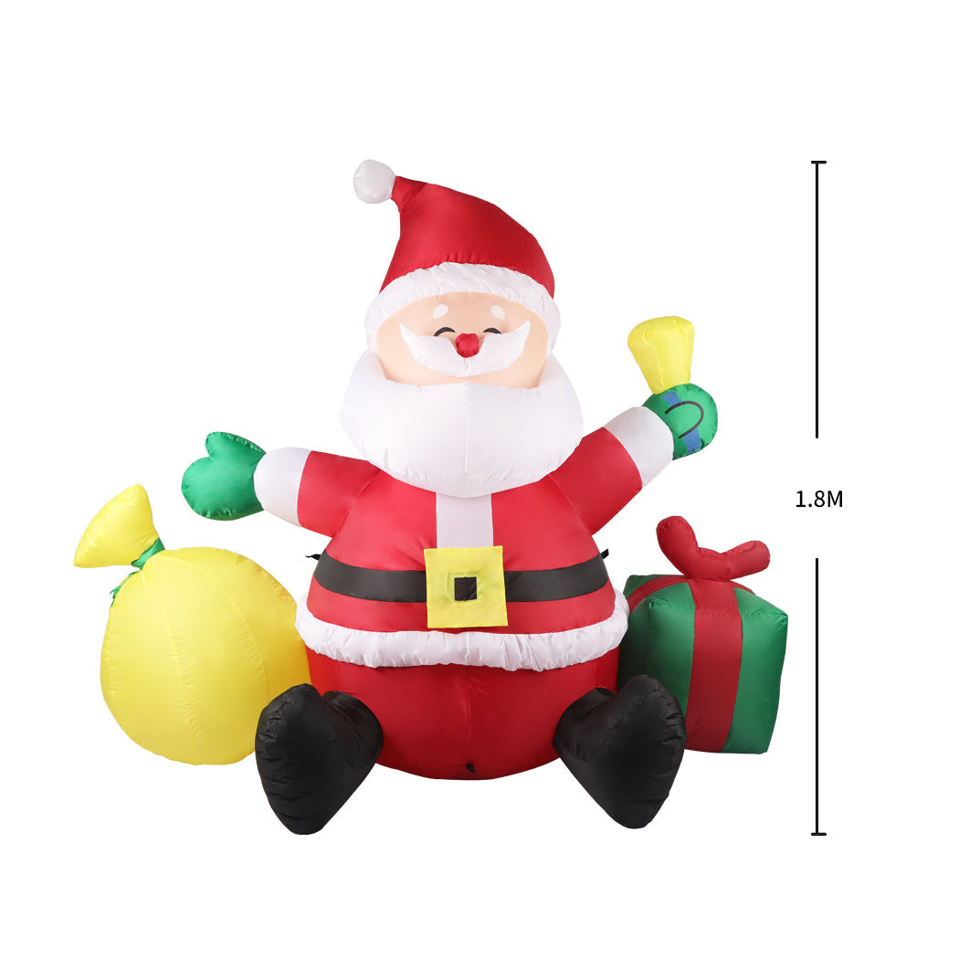 Inflatable Christmas Outdoor | Decorations Santa Led Lights