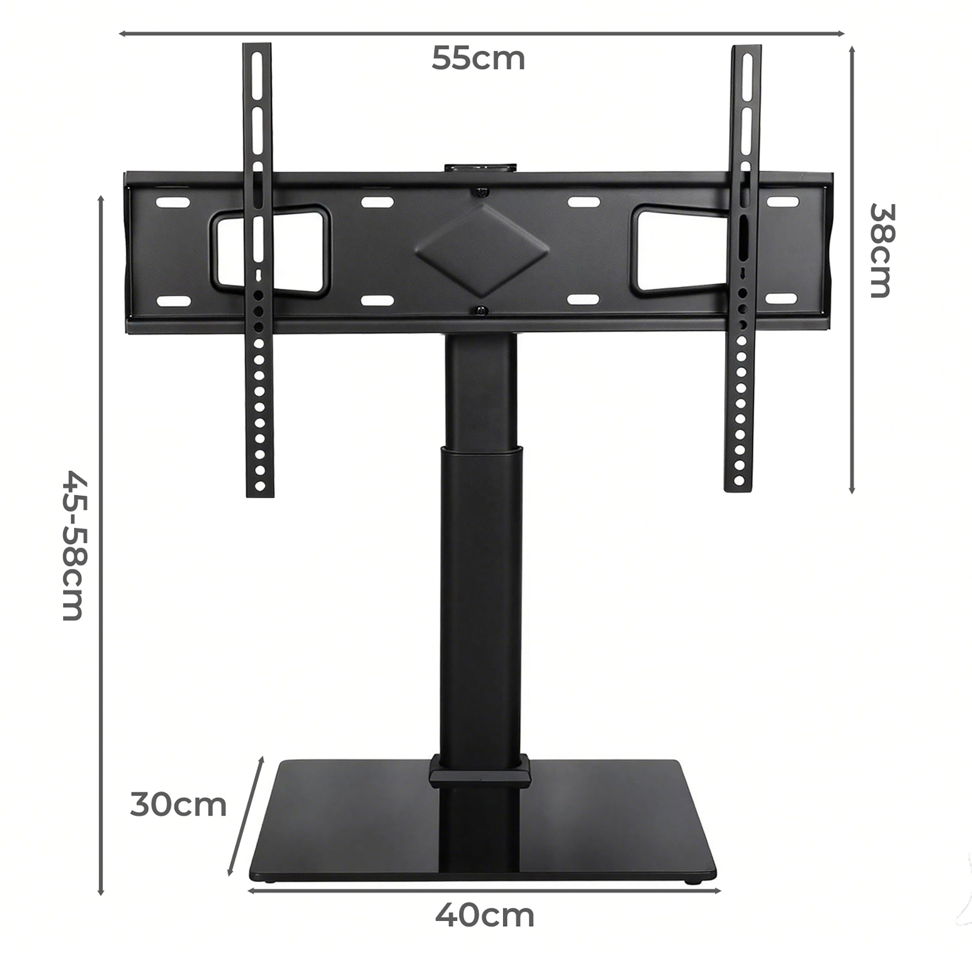 Tv Stand With Adjustable Mount 40x30x0.8cm