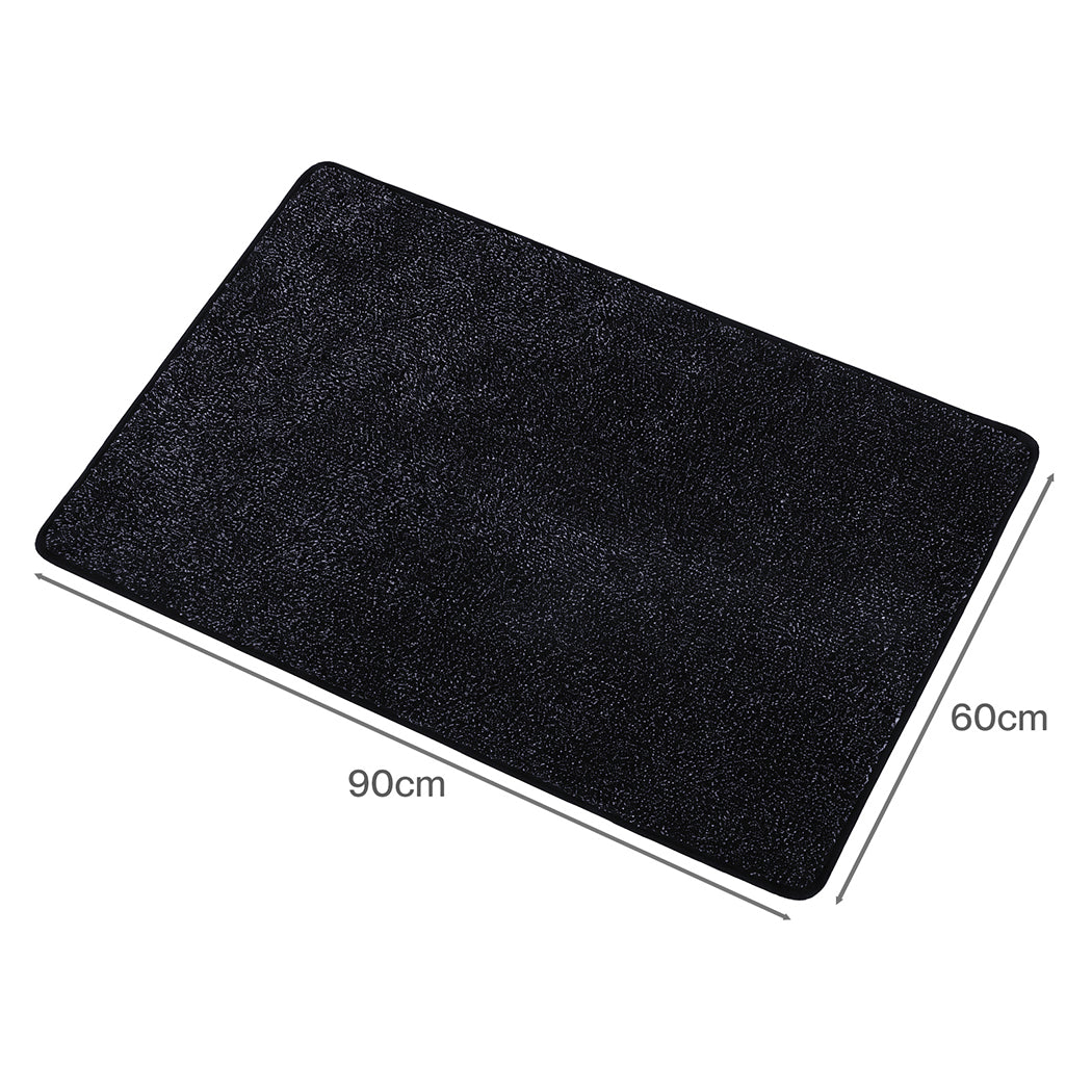 Indoor Door Mat Non Slip Grey 90x60cm