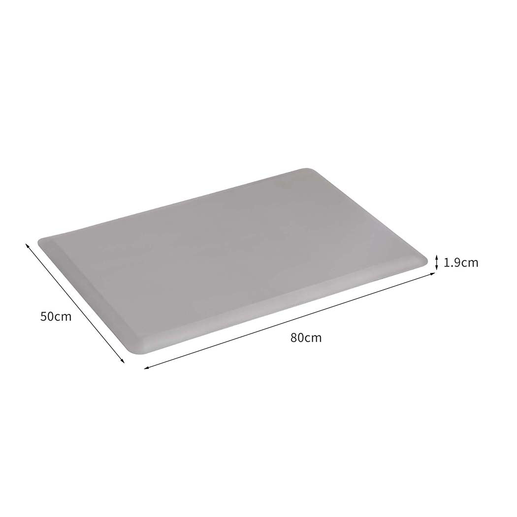 Medium Grey Anti-Fatigue Mat for Standing Desk Comfort Support
