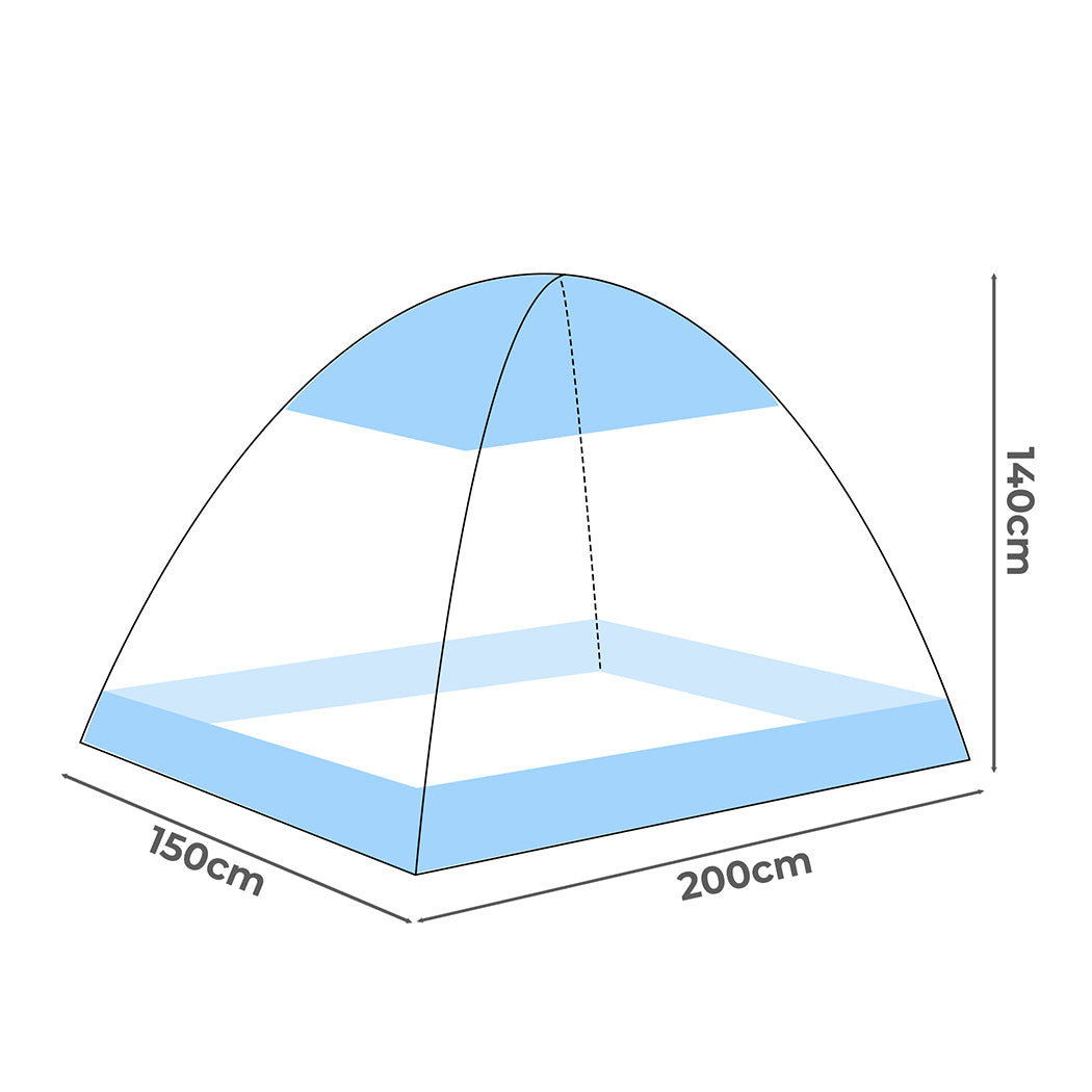 Dome Fly Repel Insect - Mosquito Bed Nets Foldable Canopy - Queen