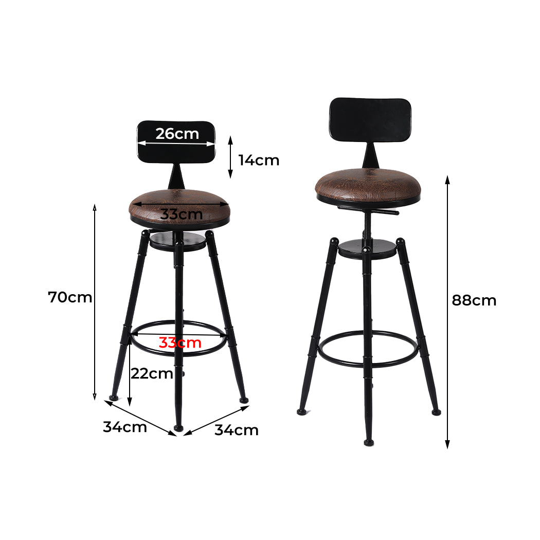 id15&16 - Elegant 4pcs Bar Stool Kitchen Wooden  Comfortable Design Classic