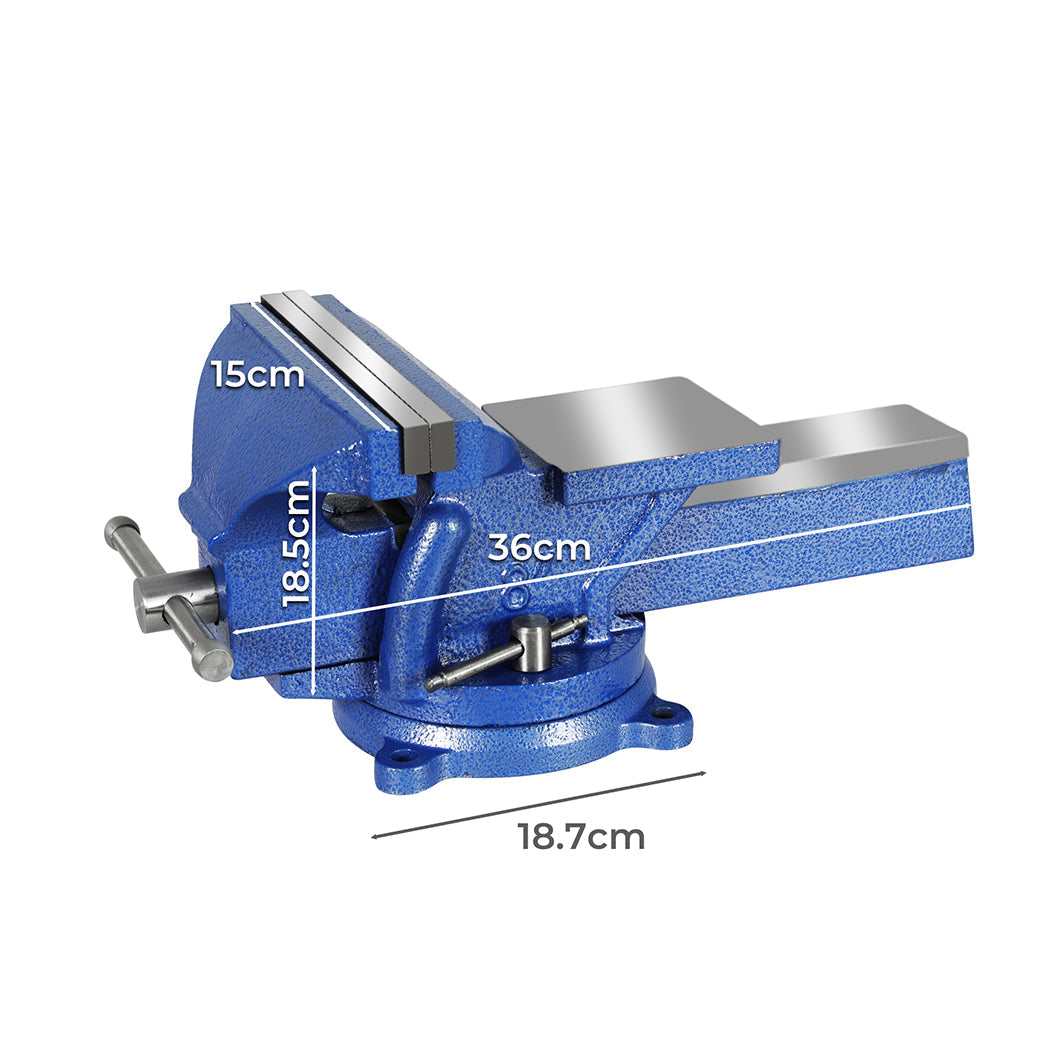 Clamp Heavy Duty Workbench - 8" Bench Vice Anvil Swivel 200mm
