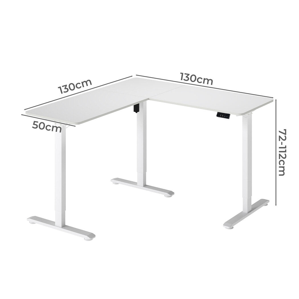 Electric Standing Desk Adjustable 130x130x72cm