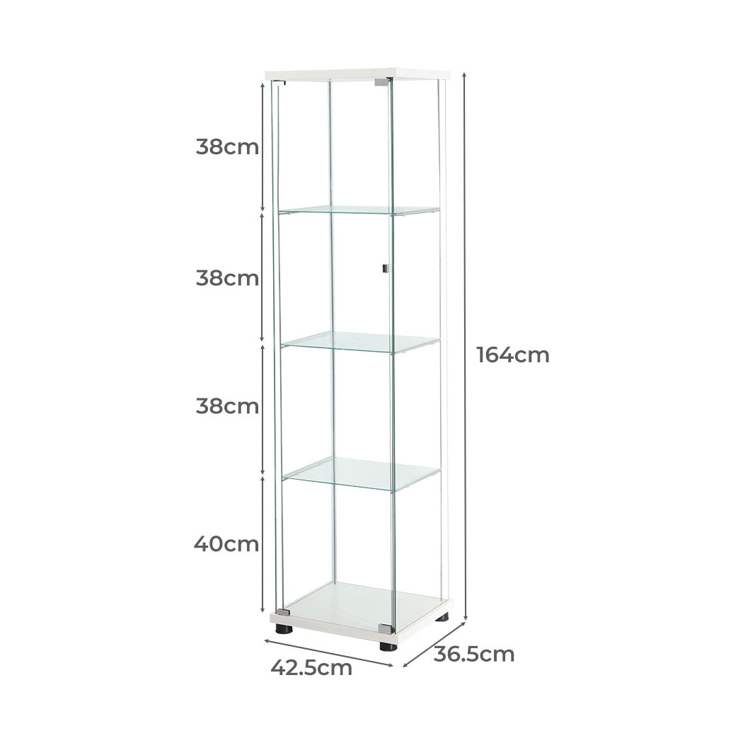 id11&12 - Functional Display Cabinet Tempered Glass White  Comfortable Design