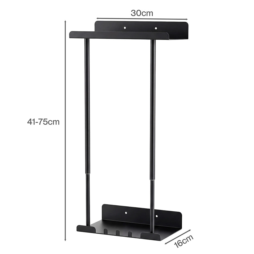 Wall Mounted Adjustable Towel Rack 3 Hooks | Simpledeals