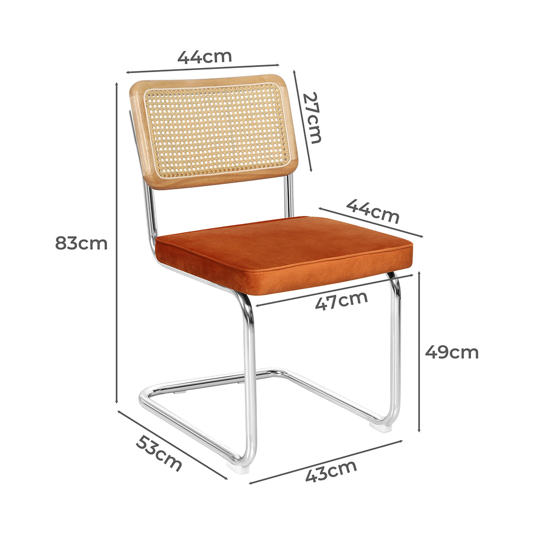 Luxury 8xRattan Chair Dining Chairs  Sleek Modern Look Classic
