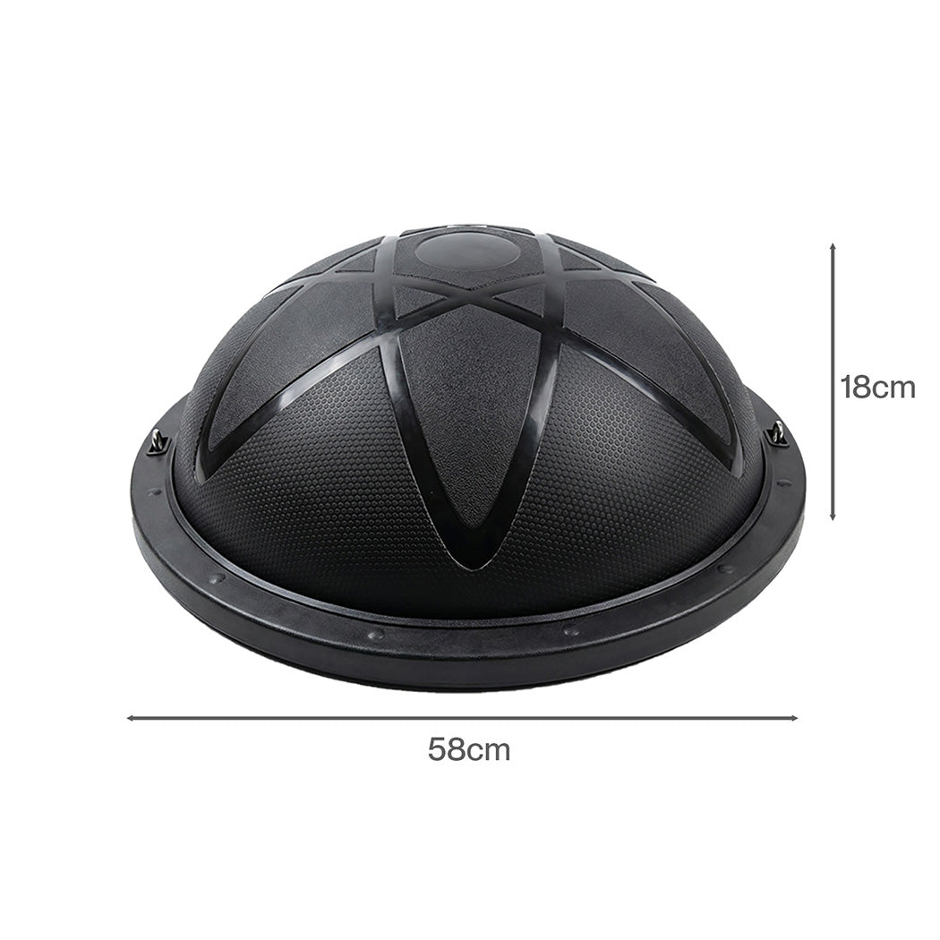 Half Balance Ball Trainer Black 58x58x18cm
