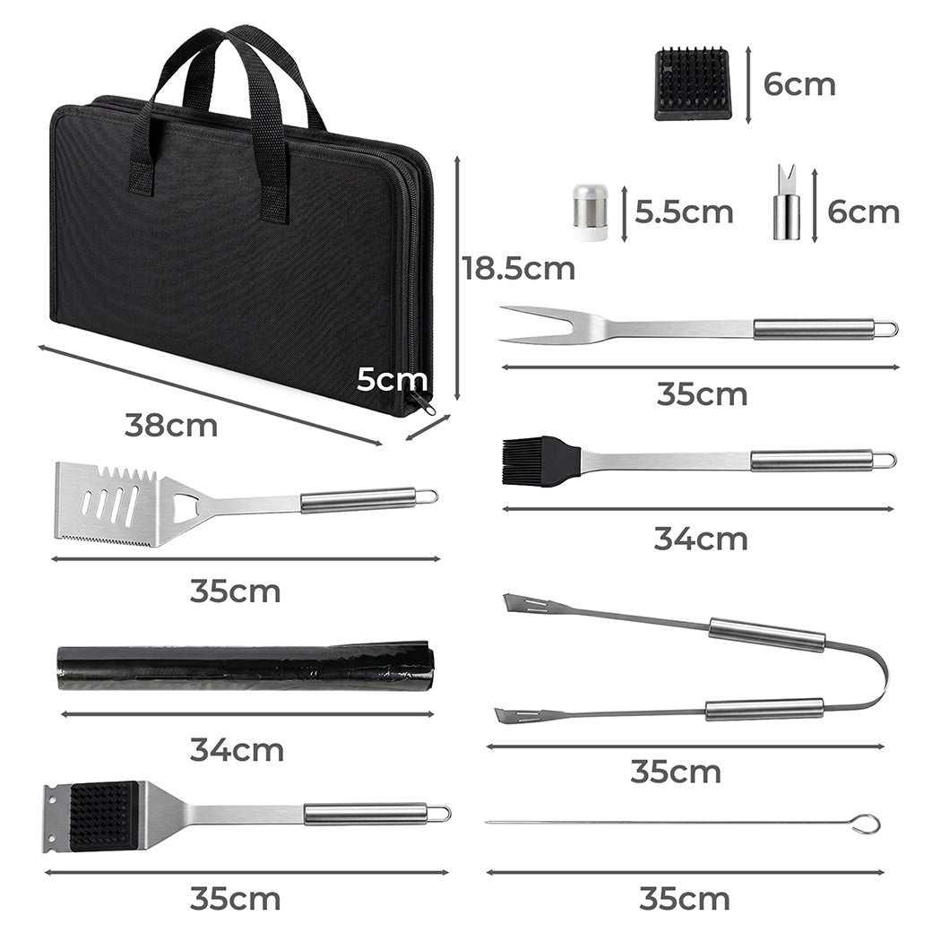 29pc BBQ Tool Set Stainless Steel Grill Kit | Simpledeals