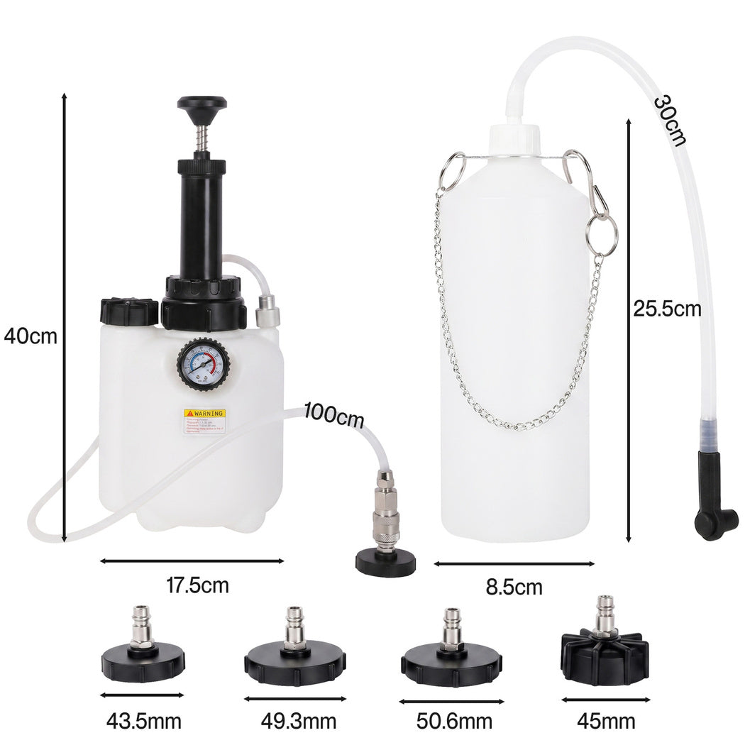 Brake Bleeding Kit 3L Pressure Bottle 17.5x40cm