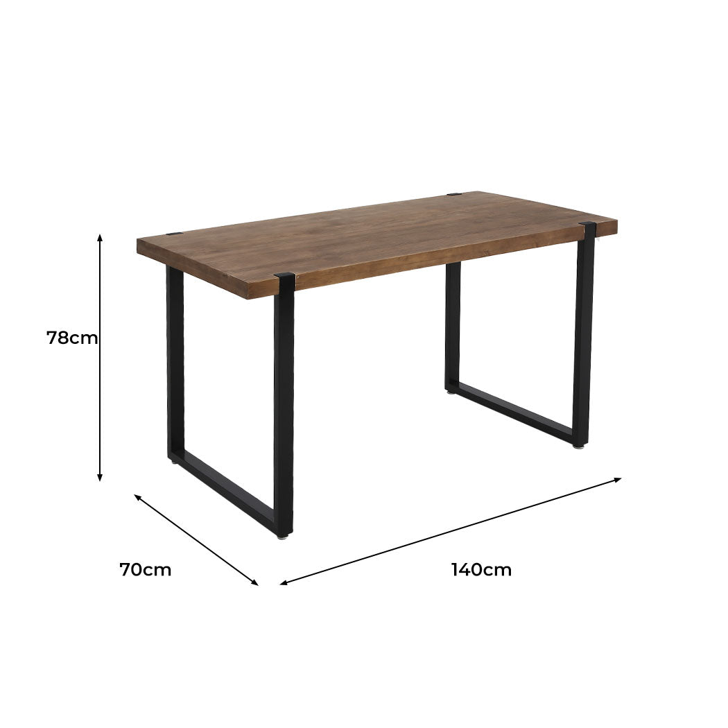 Contemporary Dining Table Industrial Wooden  Soft Cushion Classic | id13&14