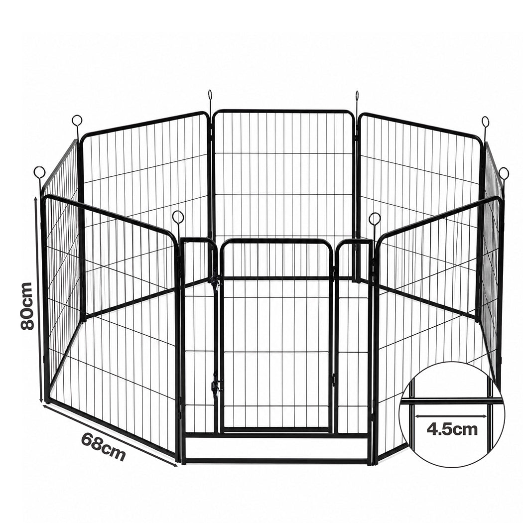 Dog Playpen Folding Steel Pen 68x80cm