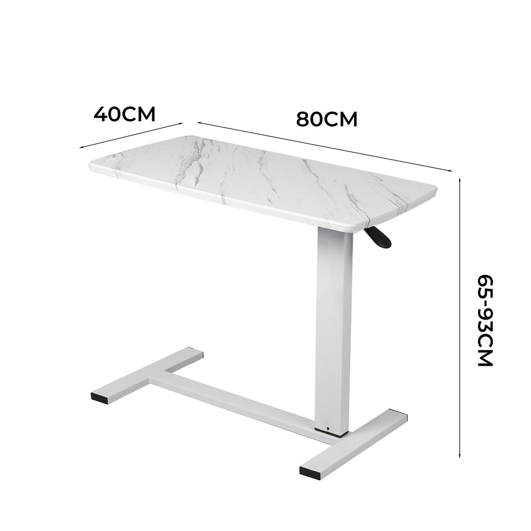 Versatile Standing Desk Sofa Bed Side Table White No Slots | id4