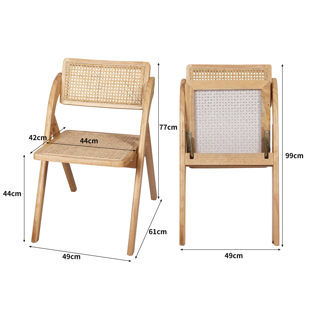 Minimalist 4X Dining Chairs Foldable Accent  Foldable Function