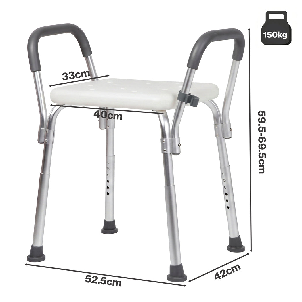 Adjustable Shower Chair Bath Seat Arms | Simpledeals