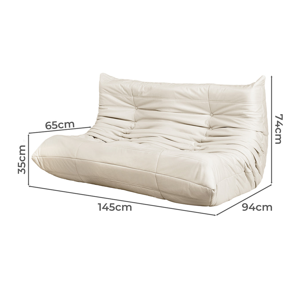 Elegant 2 Seaters Floor Sofa Caterpillar Lounge  Foldable Function, id13&14
