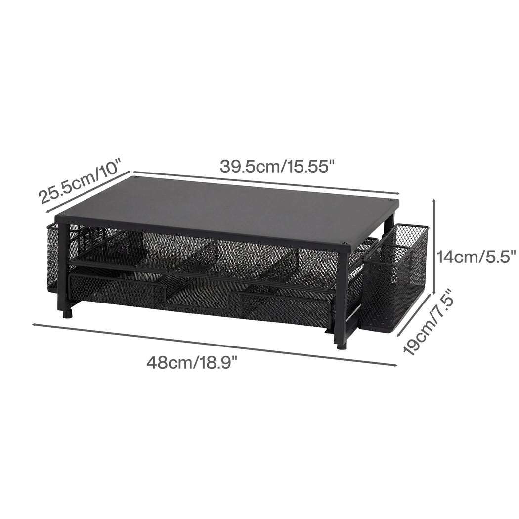 Metal Monitor Stand Riser Desk Organiser | Simpledeals