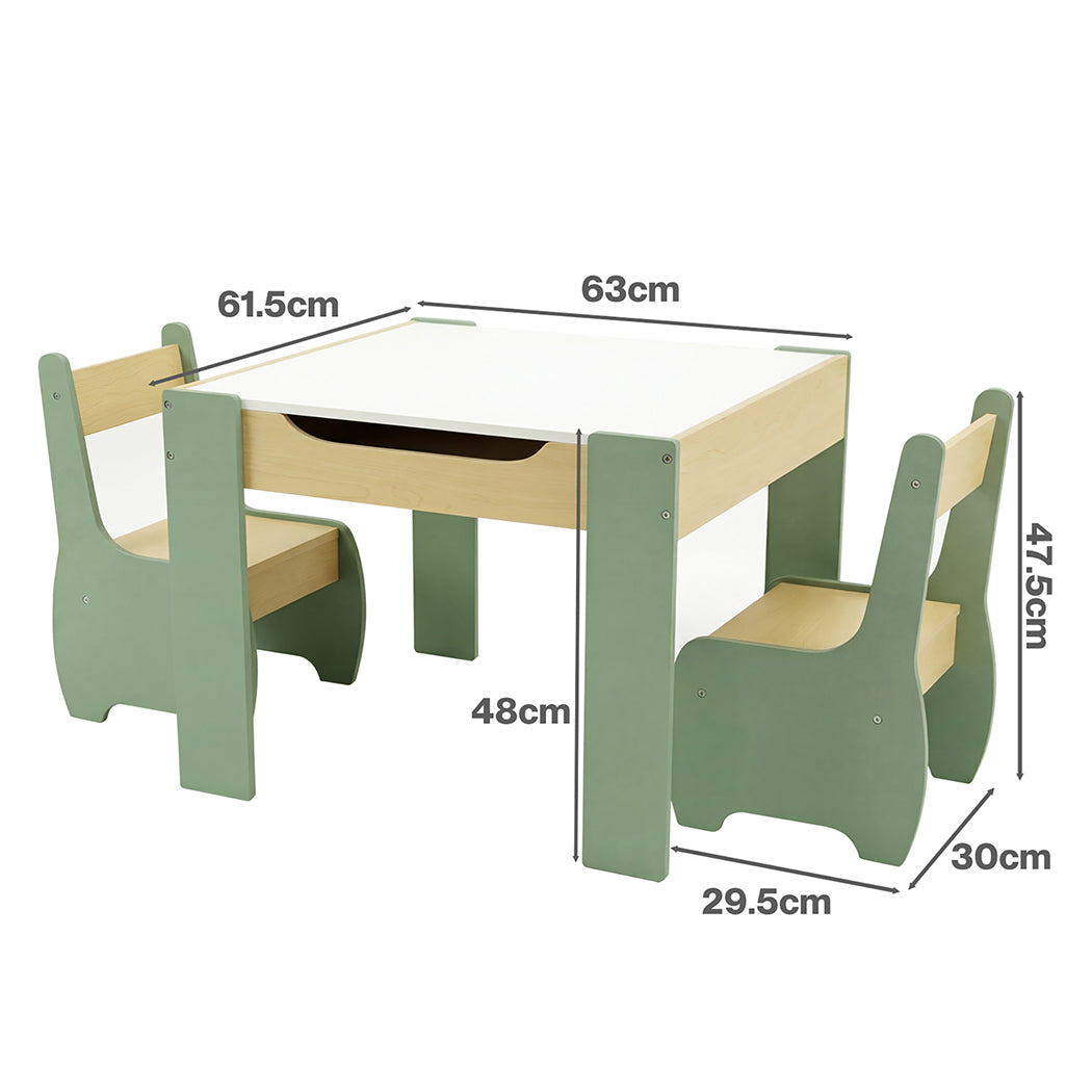 Kids Table And Chairs Set 63x61.5x48cm