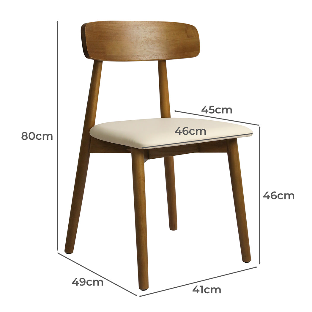 Walnut chair 41x49x80cm, detail
