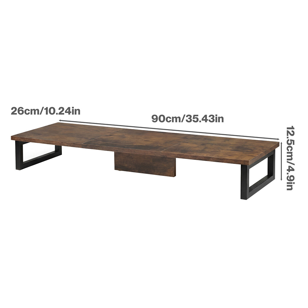 Dual Monitor Stand 90cm Ergonomic Desk Riser | Simpledeals