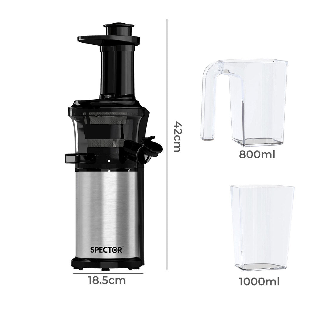 Cold Press Juicer Quiet Extractor 18.5x17.7x41.8cm