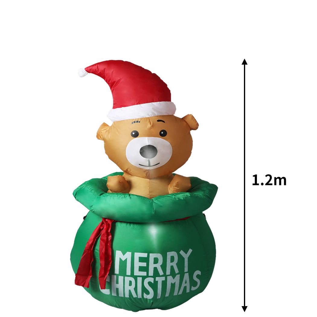 Inflatable Christmas Decorations -Stylish | Bubbly Bear Led Lights