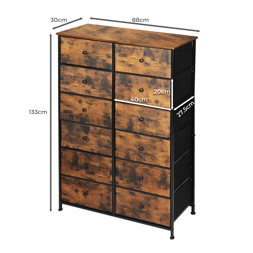 Drawers Dresser Tallboy Drawer - Storage Cabinet Tower Chest 150 Pcs