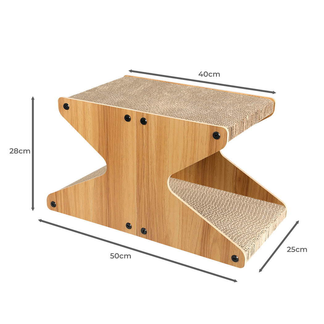 Cat Scratching Scratcher Board