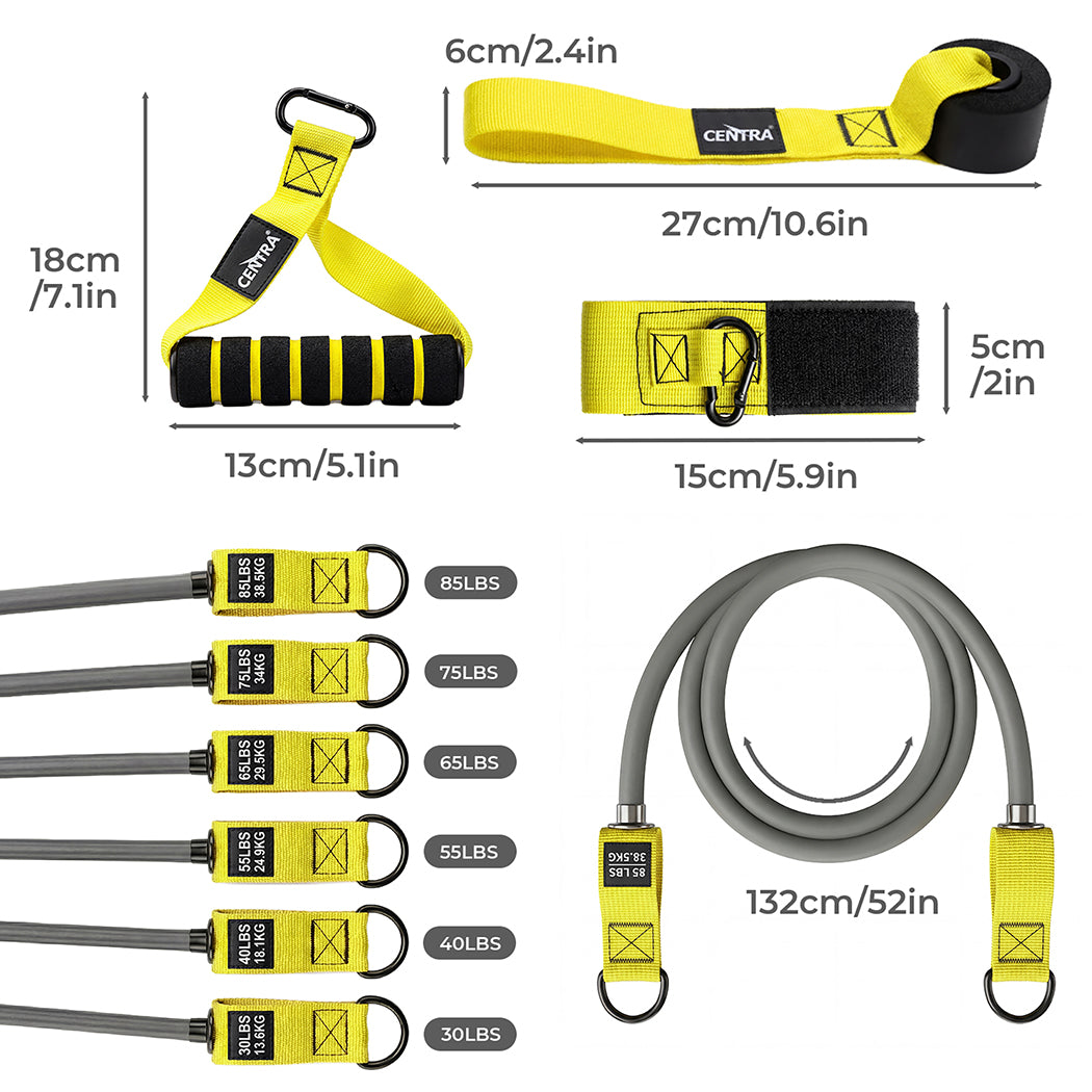 Resistance Bands Set 12Pcs 350LB Workout Kit | Simpledeals