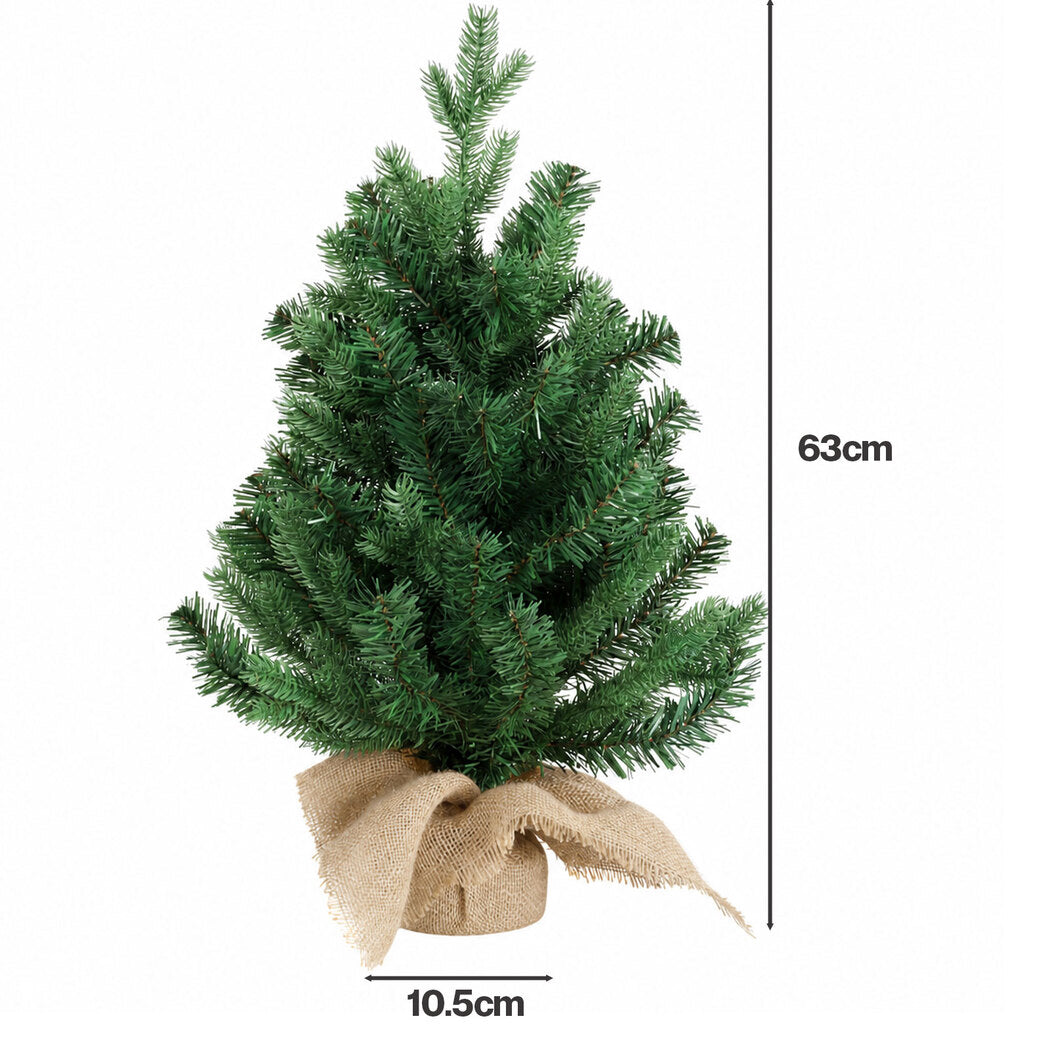 Mini Christmas Tree Green Decor 63x10.5x10.5cm
