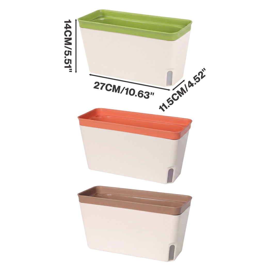 Self Watering Plant Pots 3 Pack Indoor | Simpledeals