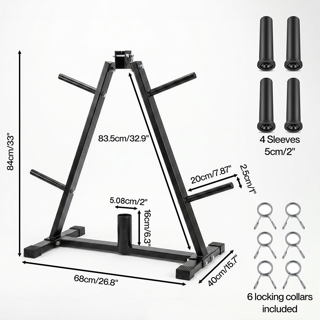 Weight Plate Storage Rack 250KG Barbell Stand | Simpledeals