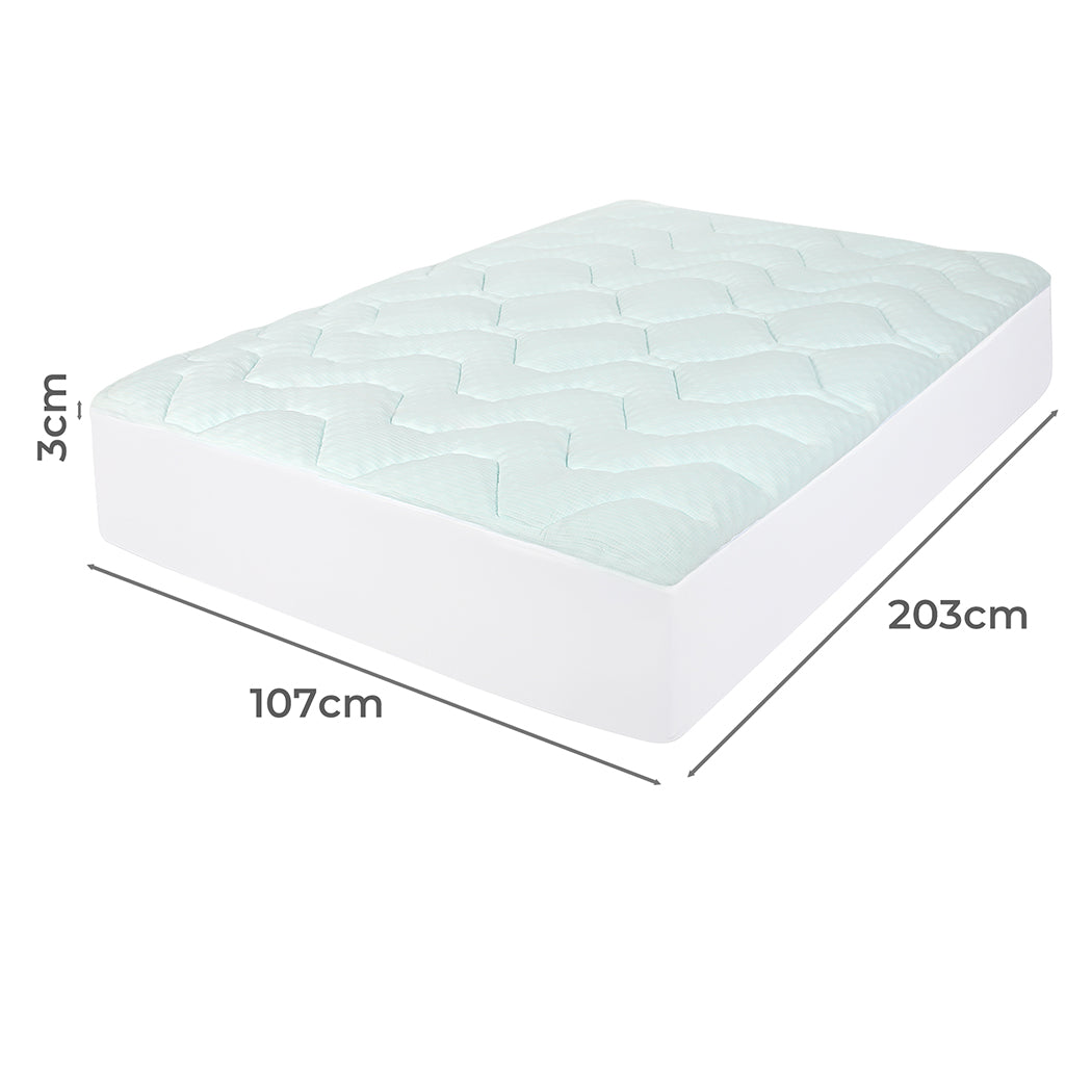 Memory Foam Mattress Topper King Single 107x203x3cm