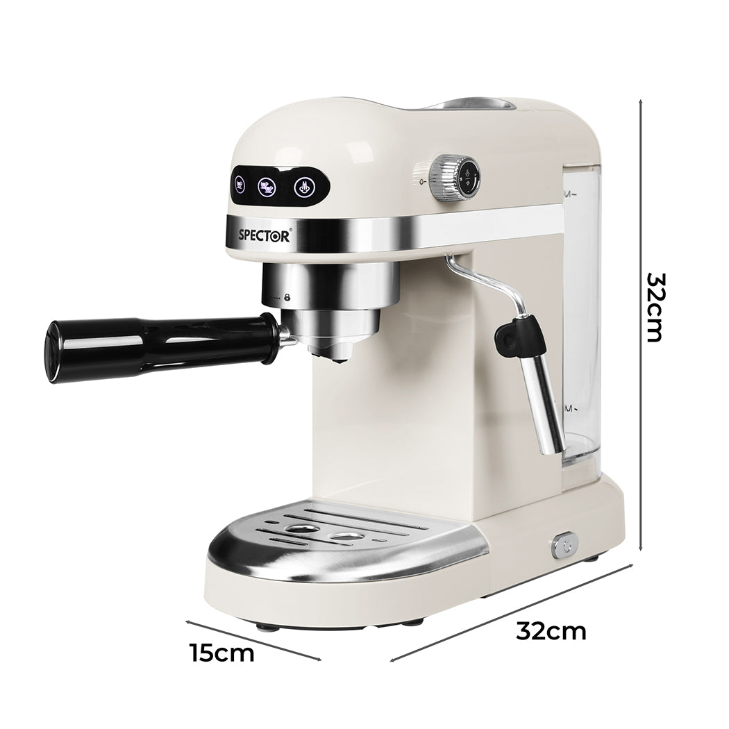 Coffee Maker Machine Espresso Milk White
