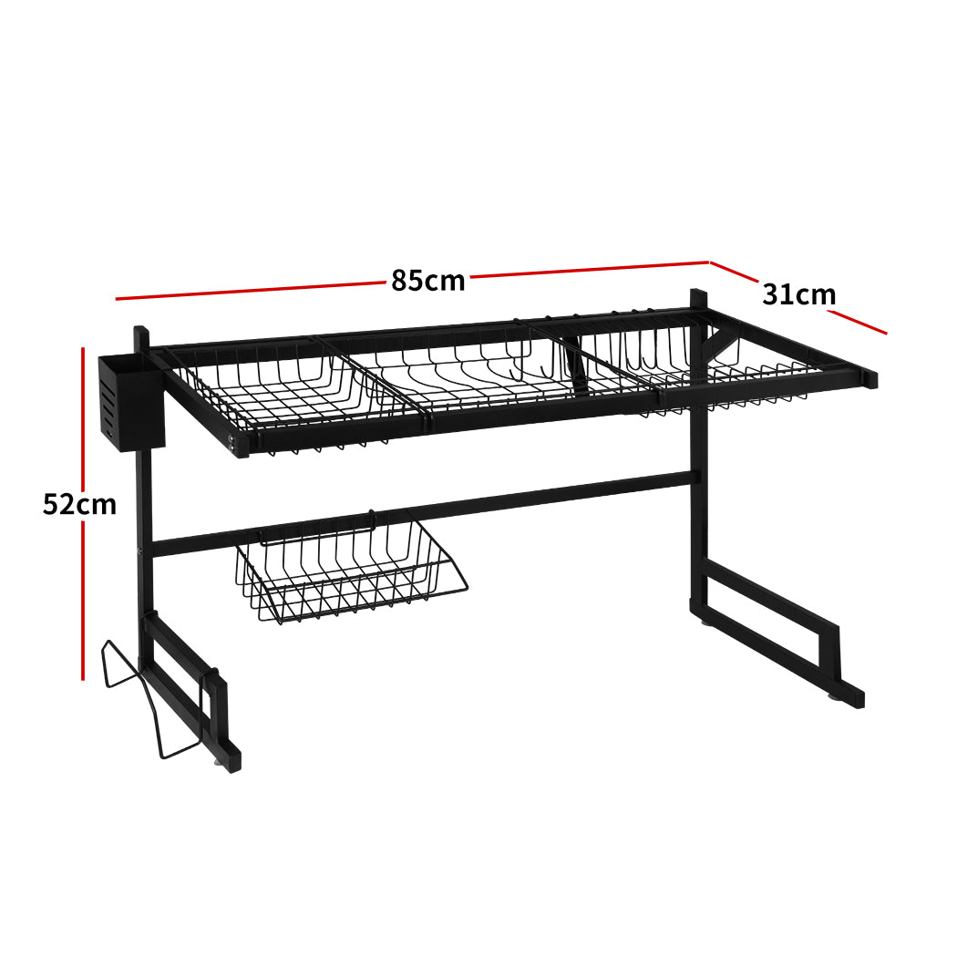 Dish Drying Rack Over Sink Steel 85 CM, Steel finish
