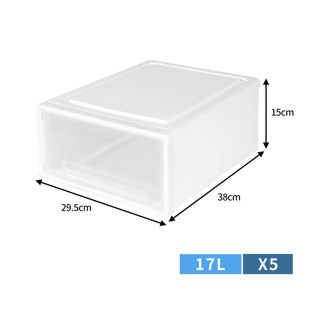 Stackable Storage Containers Medium 29.5x38x15cm