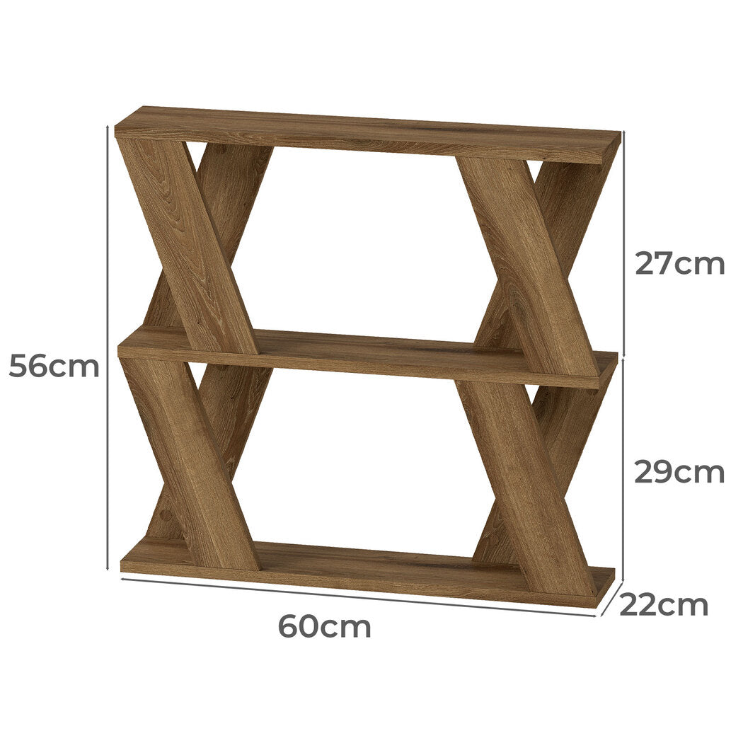 Compact Side Table Storage 60x22x56.5cm