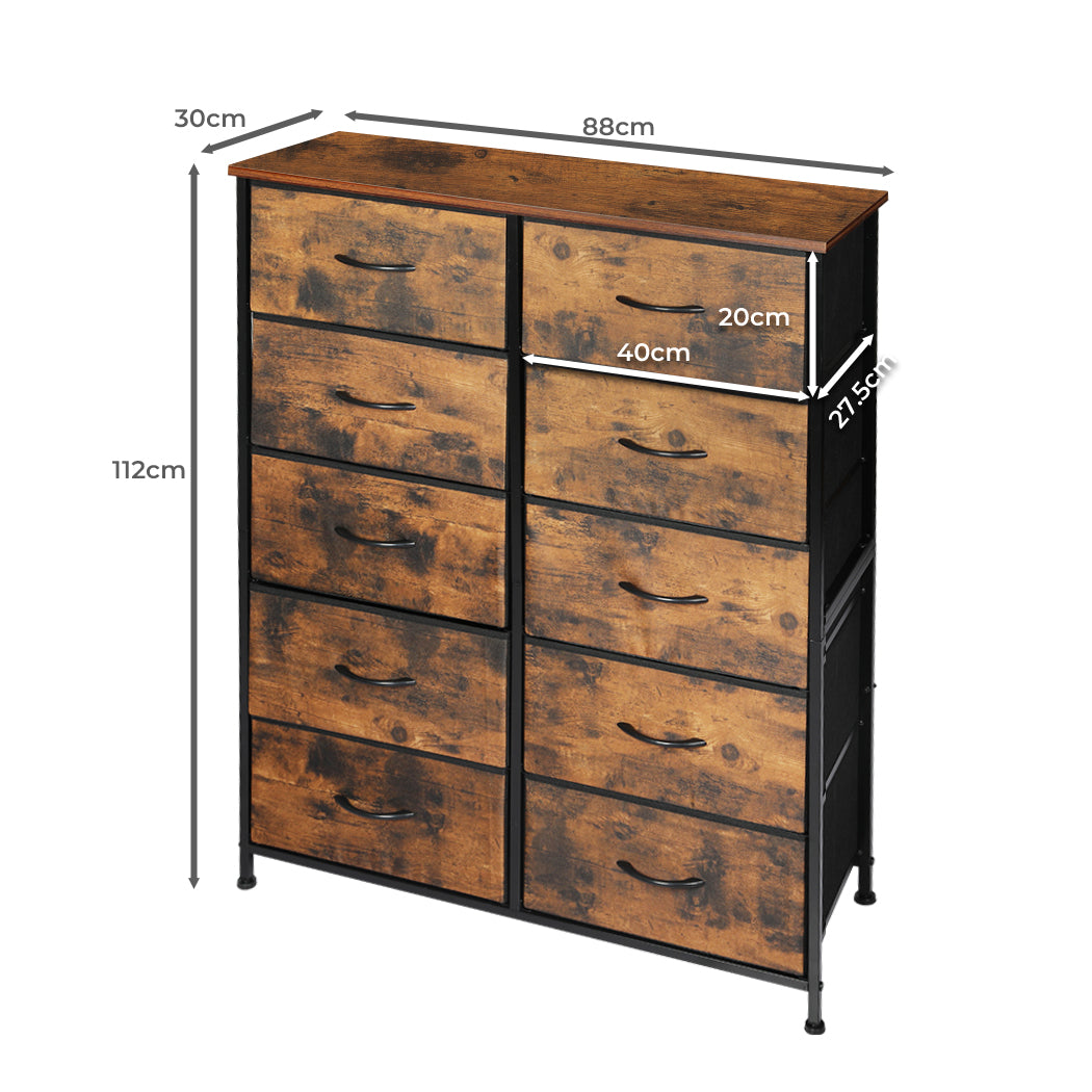 Storage Cabinet Tower Brown 88x30x112cm